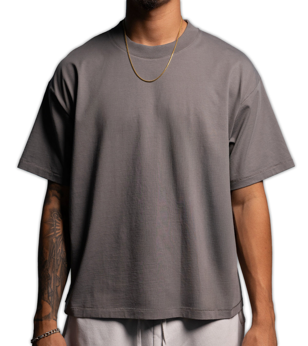 Blank Tees (Grey) [Pack of 3]