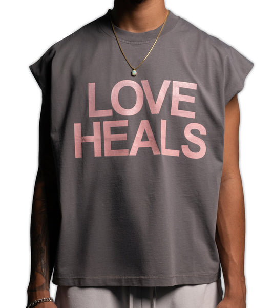 Love Heals Tank (Grey)